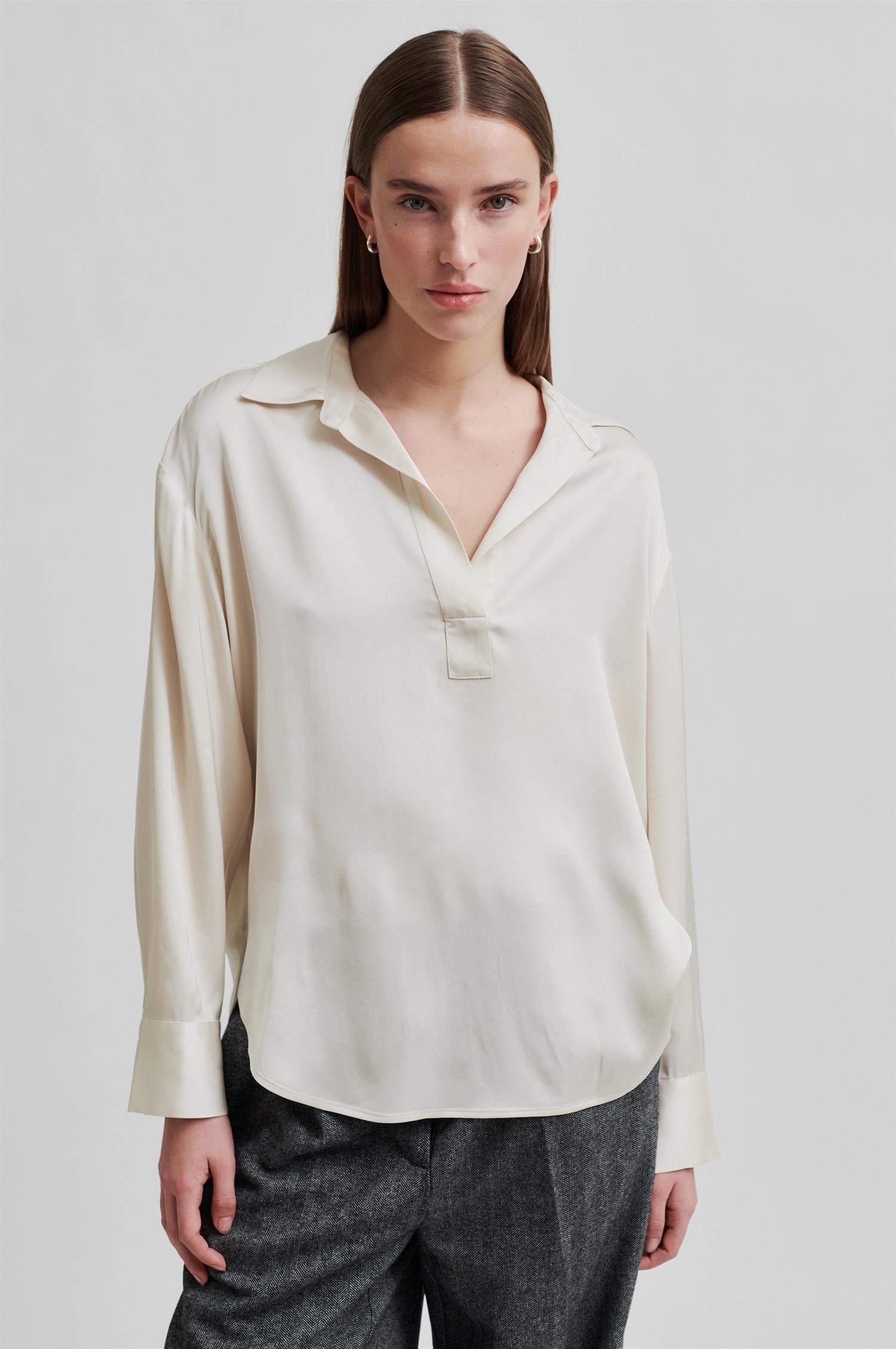 Second Female Bardi LS Blouse Brazilian Sand Bluse