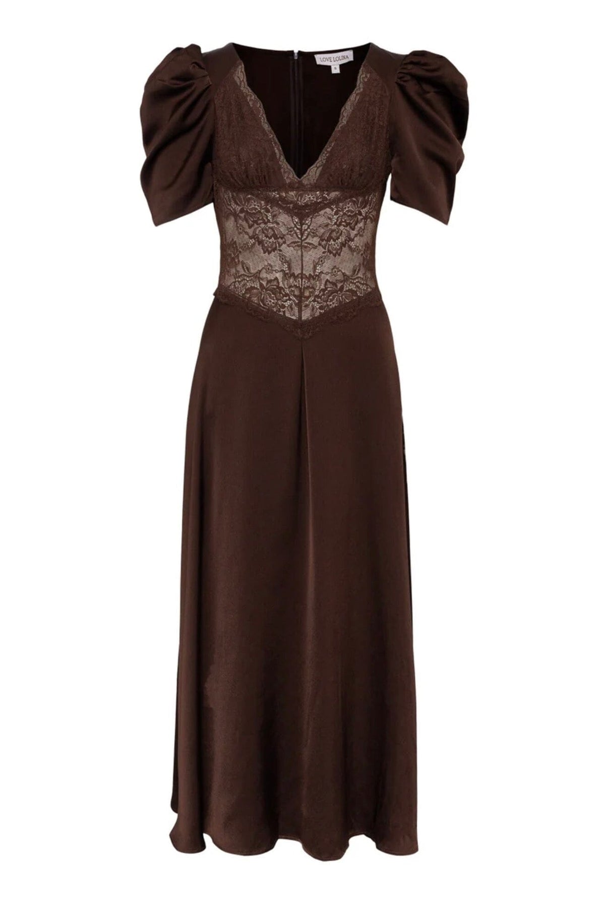 Love Lolina Francis lace midi dress Espresso Kjole