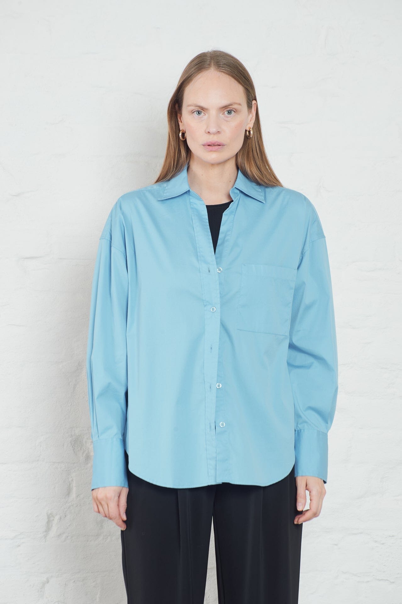 ArnieSays: Allen Poplin Ocean Blue Skjorte
