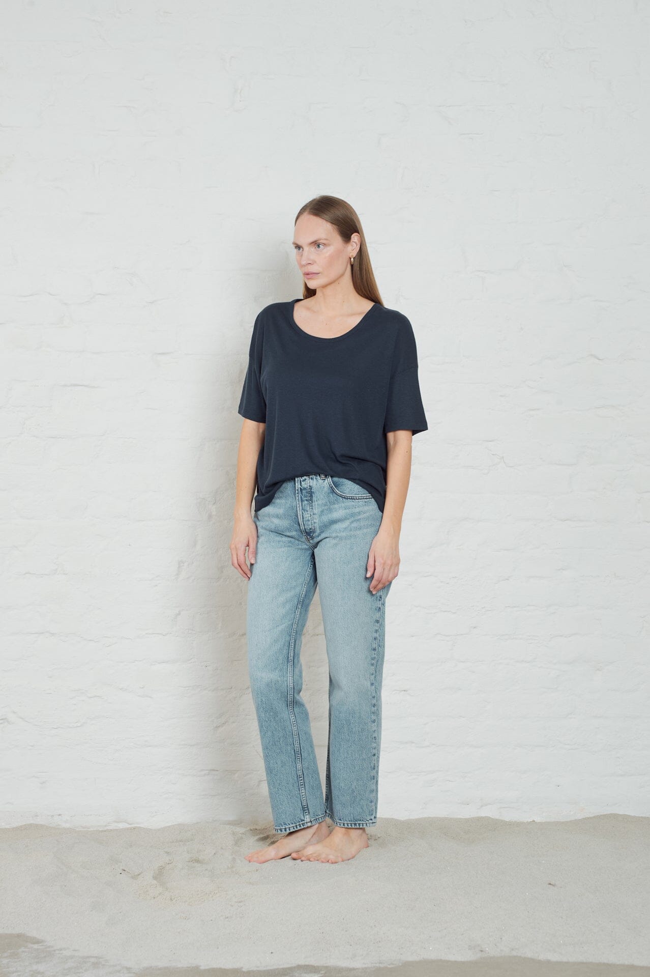 ArnieSays: Monet Linen Dk Navy T-shirt