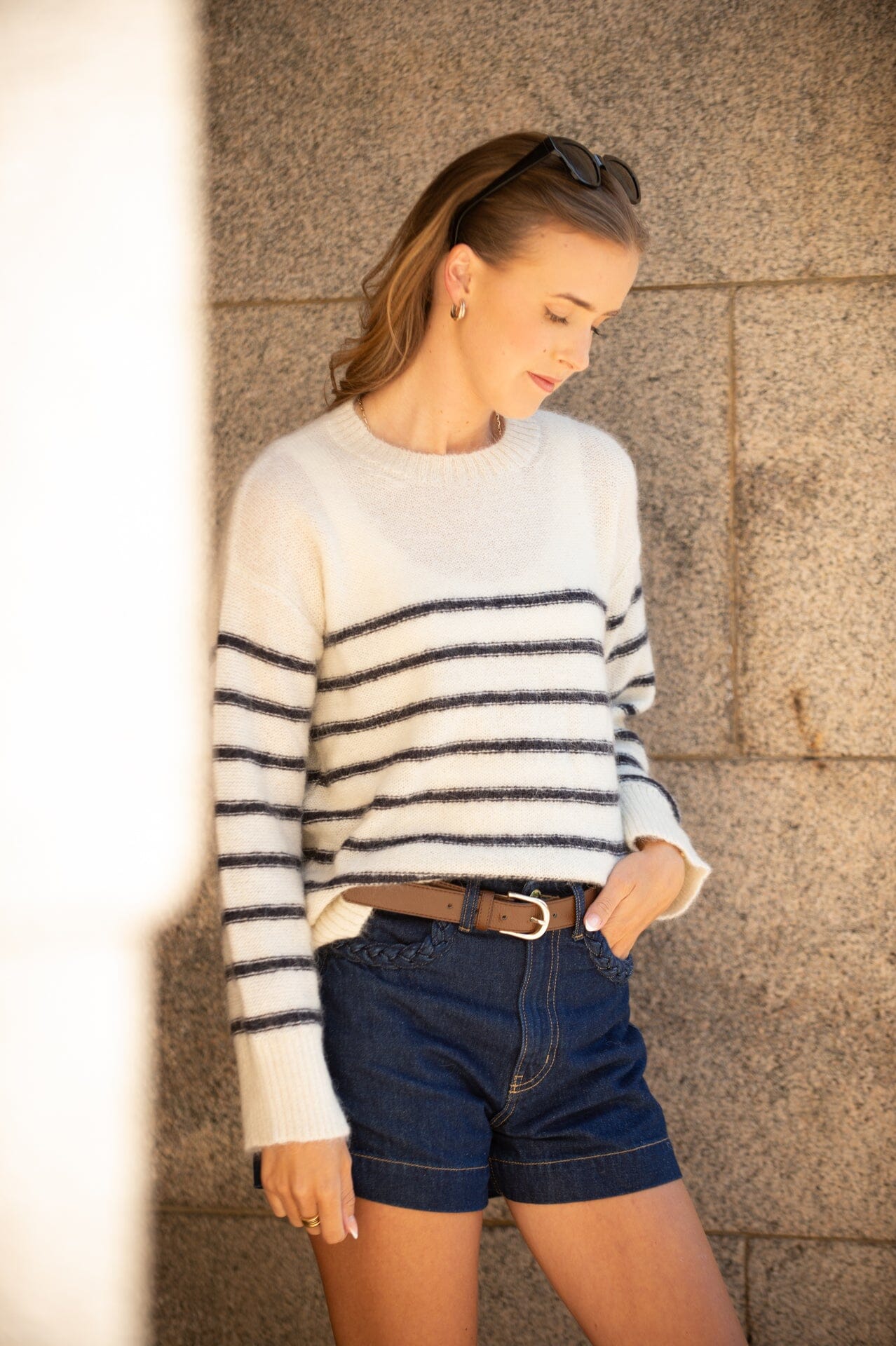 ArnieSays: Eleonora Offwhite Stripe Genser