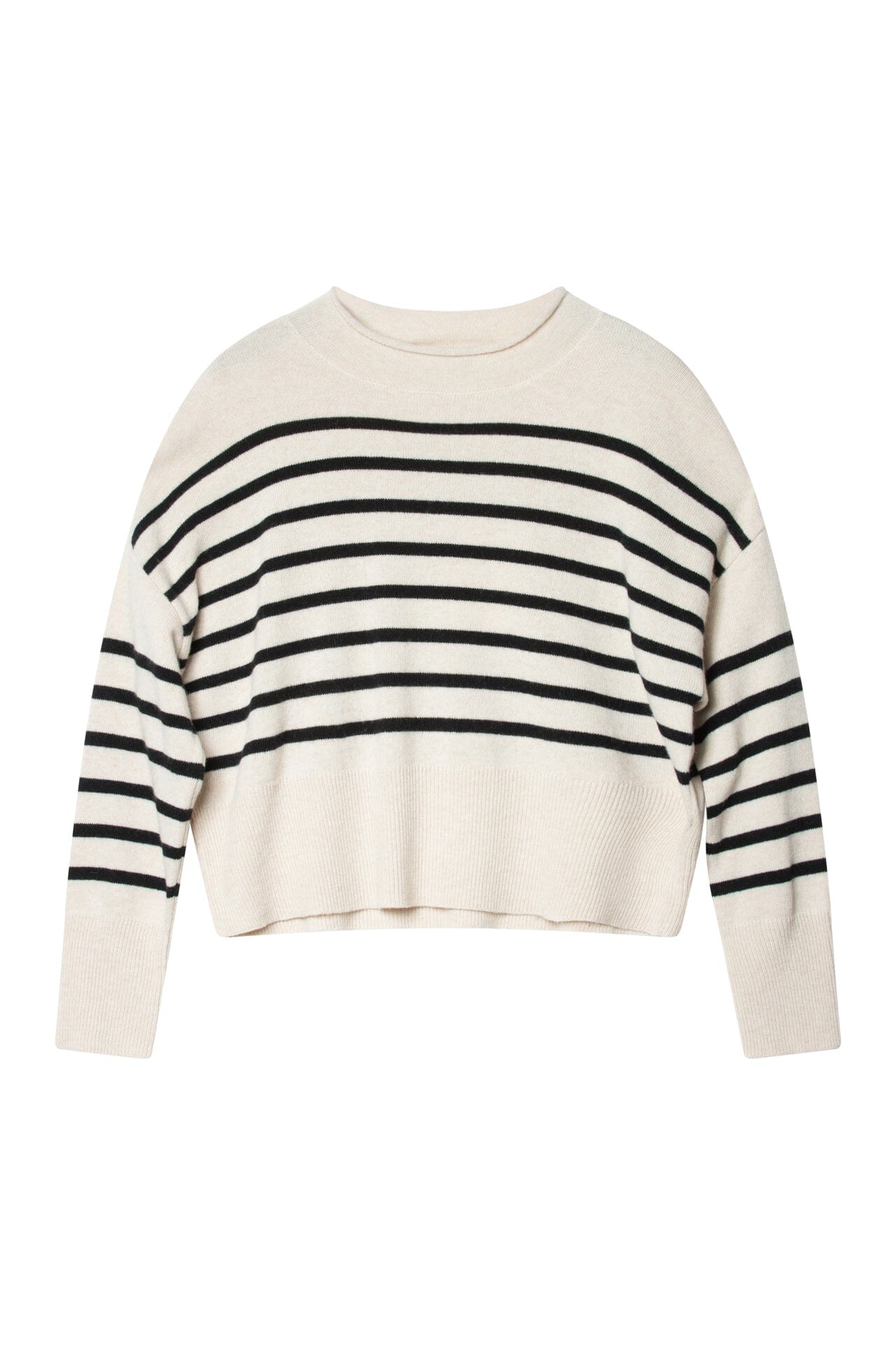 ArnieSays: Kit Stripe Beige Black Combo Genser