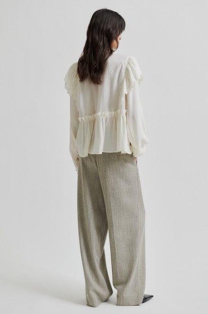 Second Female Terra Frill Blouse Tofu Bluse
