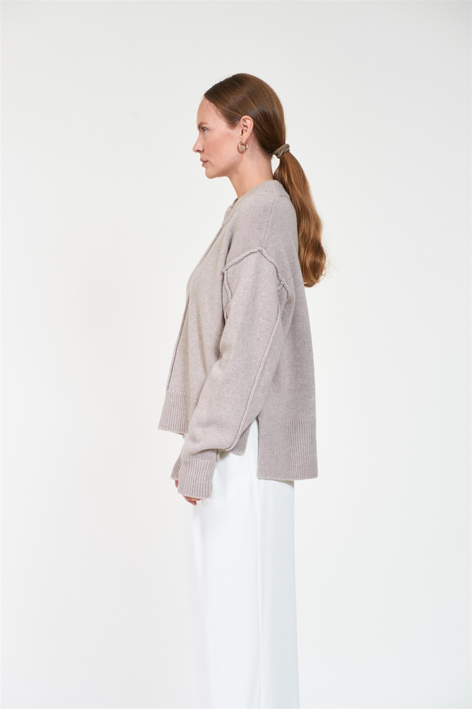 ArnieSays: Ren Lt Beige Melange Genser