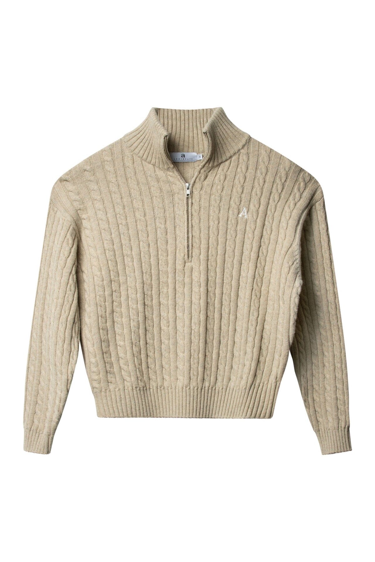 ArnieSays: MADELYN Cable Lt Beige Melange Genser