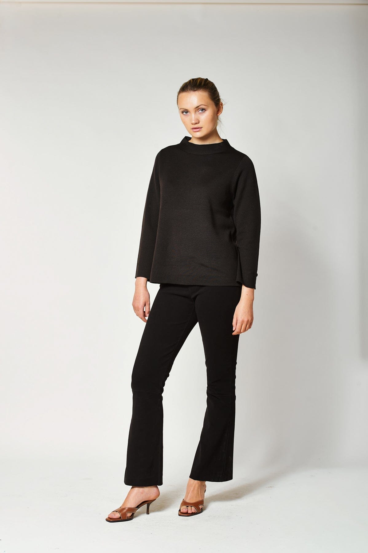 Aurora Anja Merino Pullover Brown Genser