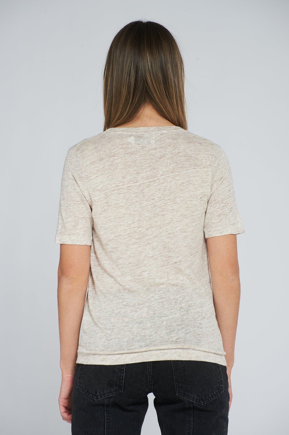 ArnieSays: Sofia Linen Ecru T-shirt