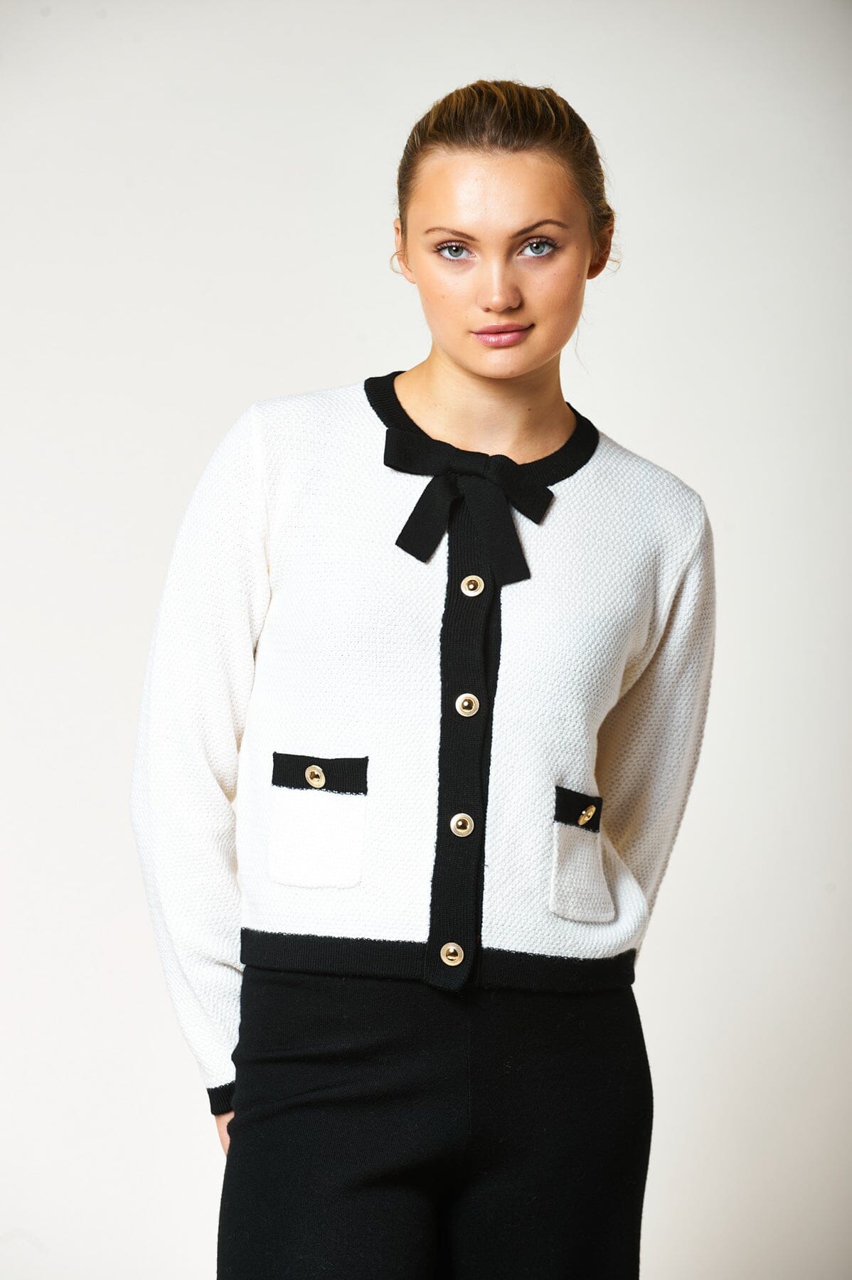 Aurora Donna Merino Cardigan Offwhite Genser