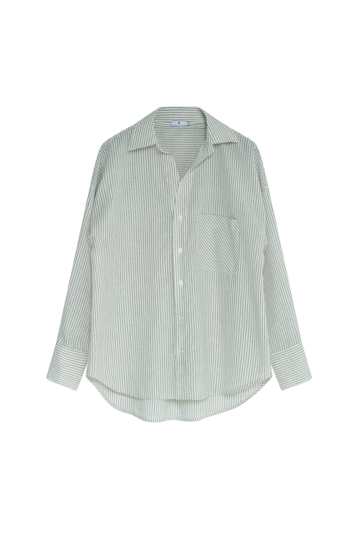 ArnieSays: Rocha Striped Linen Offwhite/Black Combo Skjorte