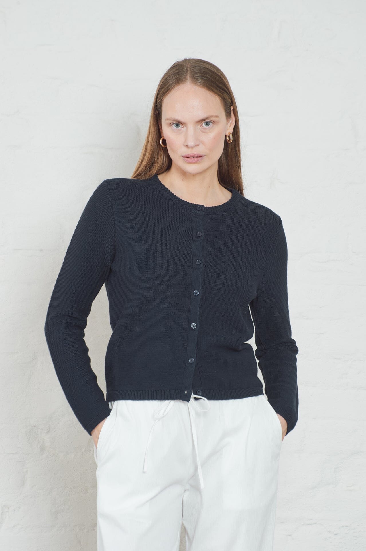 ArnieSays: Bella Hightwist Dk Navy Genser