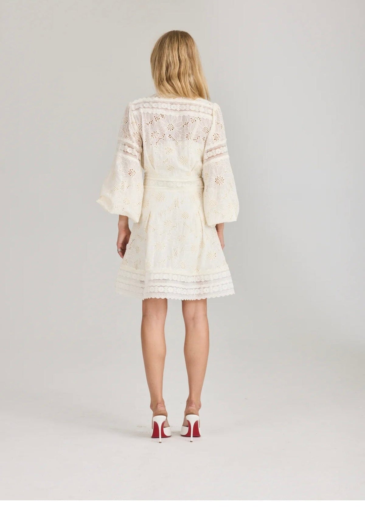 RAVN RAVN Aliah Daisy Dress Cream Kjole