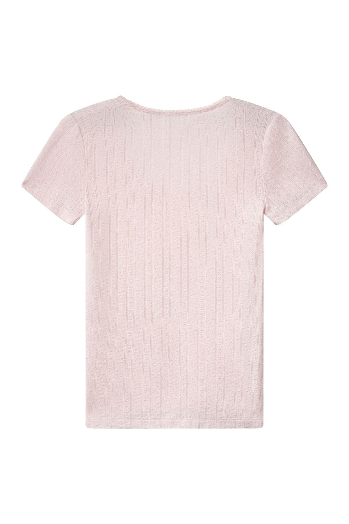ArnieSays: MARIE Pointelle Lt Pink Topp