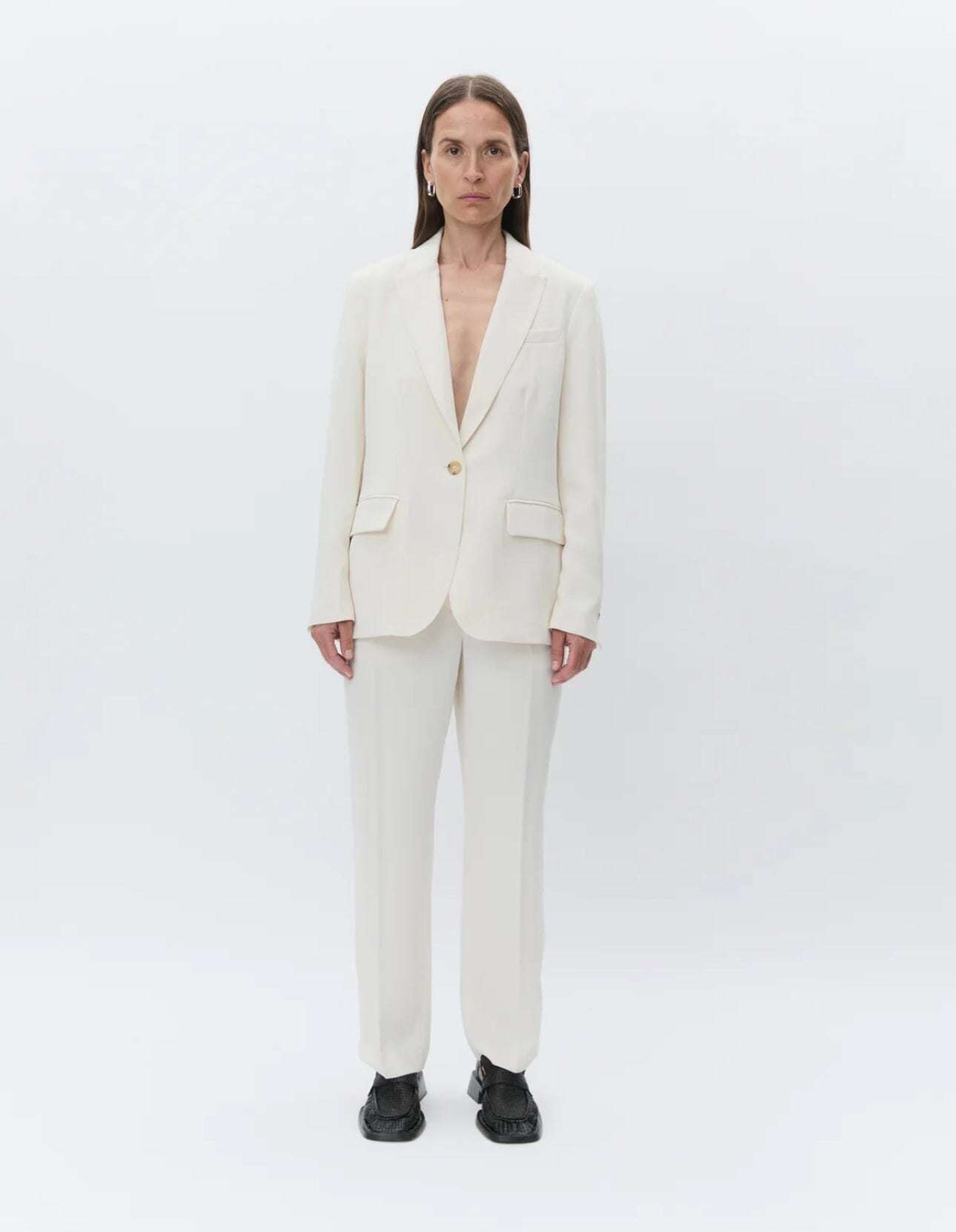 DAY Birger ét Mikkelsen Hector - Classic Gabardine Ivory Shade Jakke