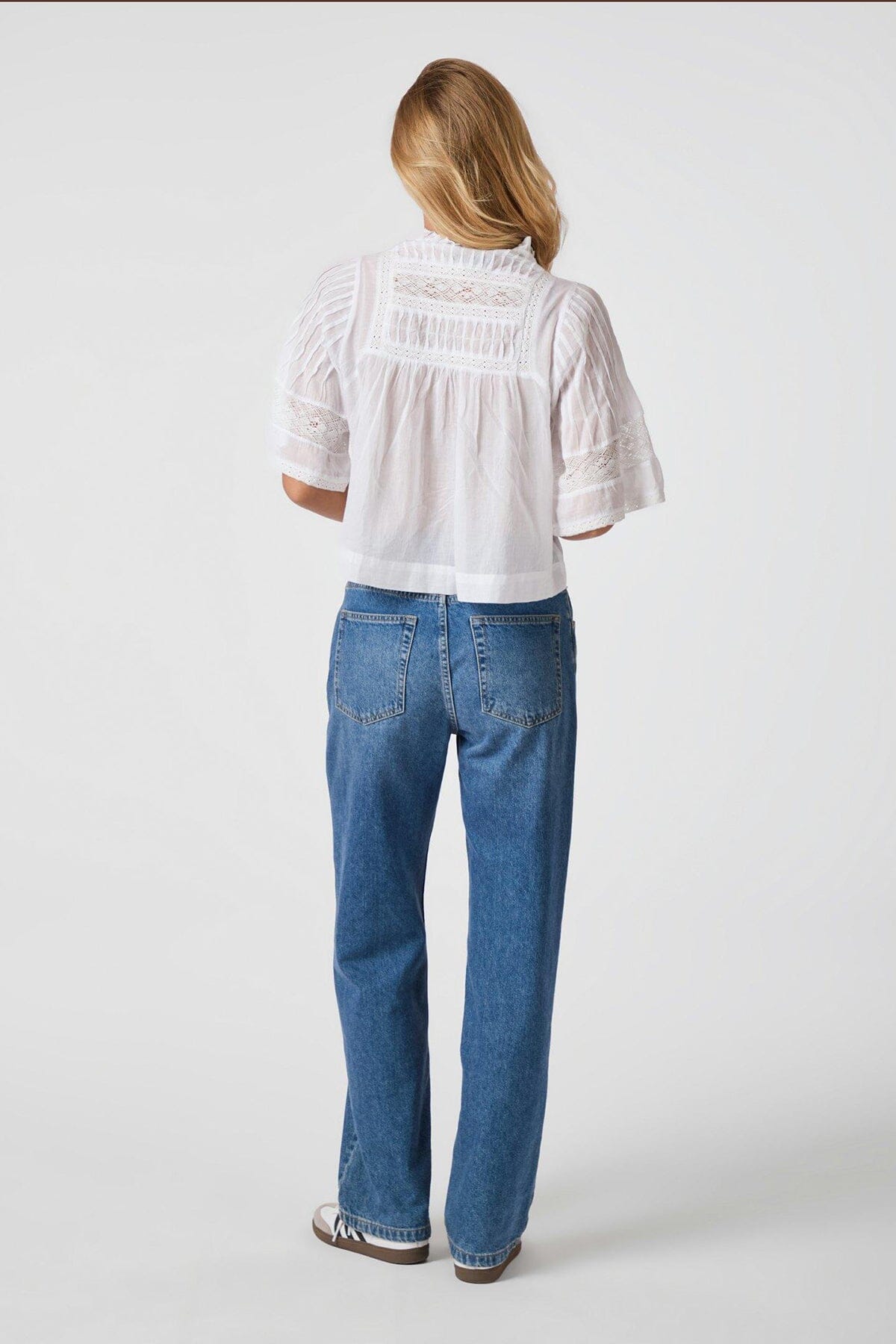 Neo Noir Siama S Voile Blouse White Bluse