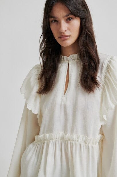 Second Female Terra Frill Blouse Tofu Bluse