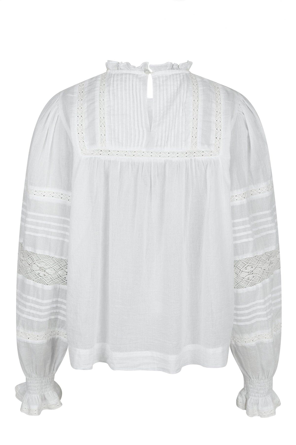 Neo Noir Ebba S Voile Blouse White Bluse