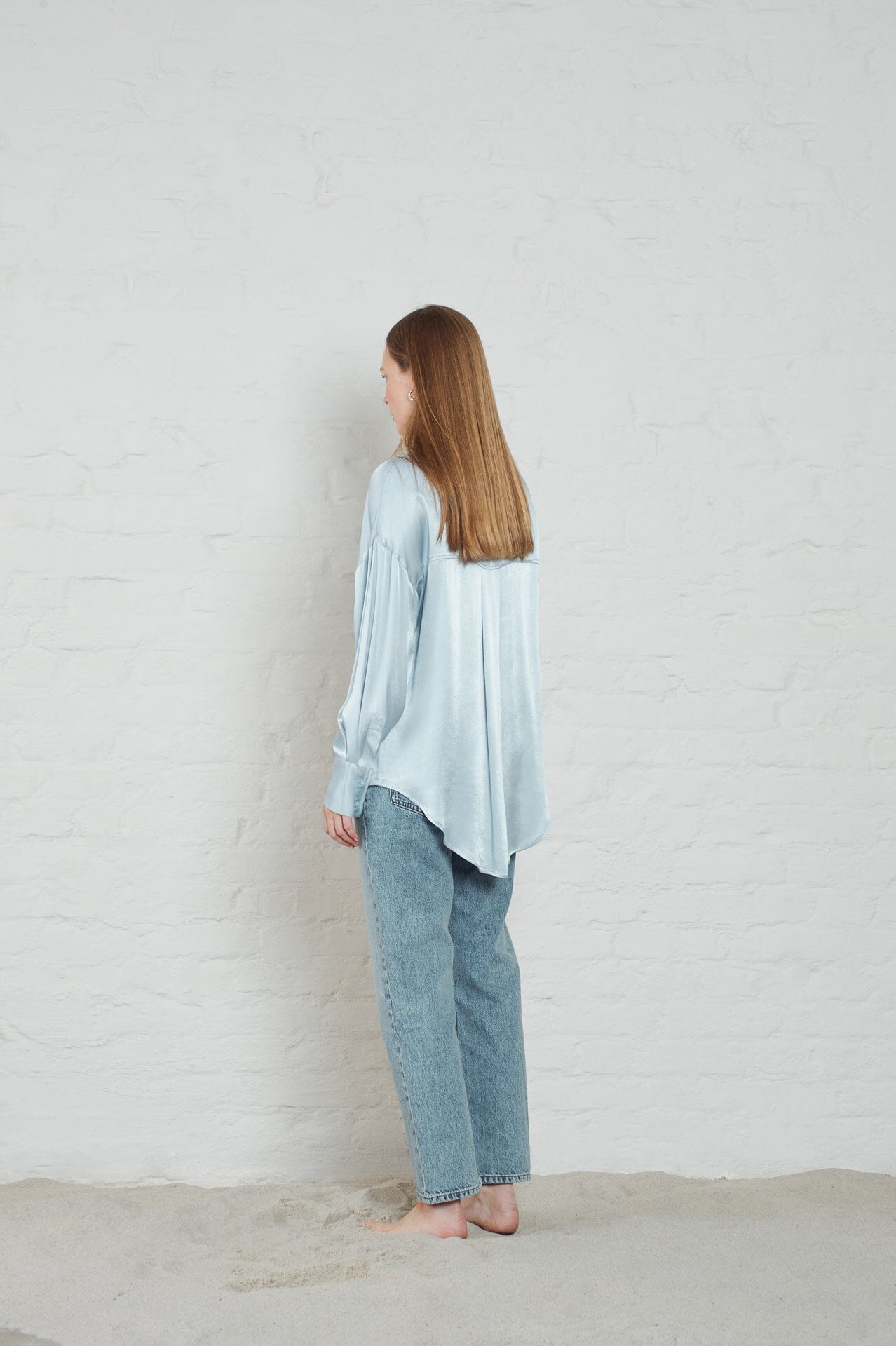 ArnieSays: Rocha Satin Pale Blue Skjorte