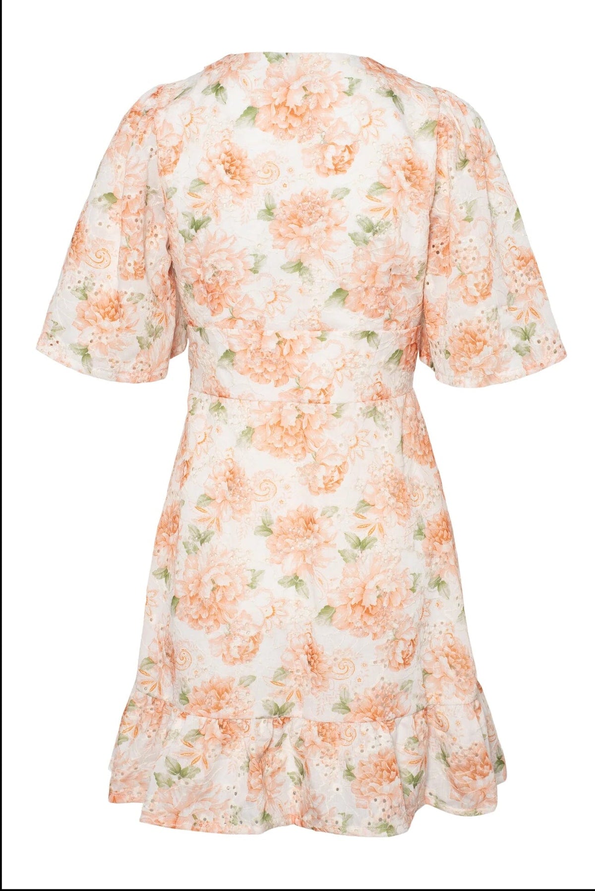 Love Lolina Celina Mini Dress Peony Pop Orange Kjole