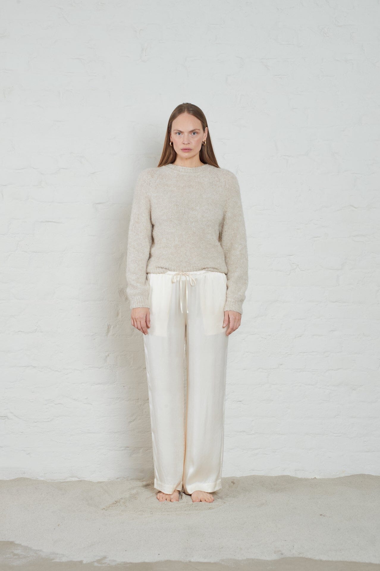 ArnieSays: Alison Lt Beige Melange Genser