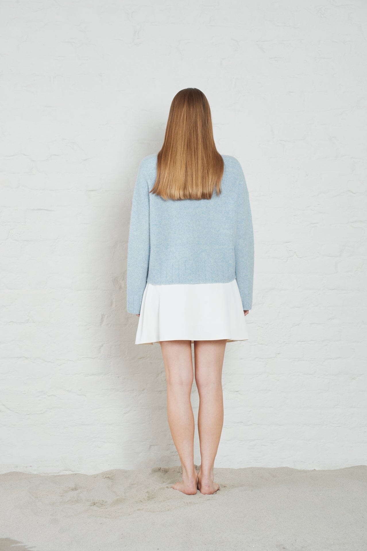 ArnieSays: Ellie Lt Blue Melange Genser