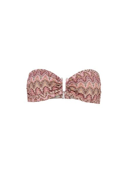 Beck Söndergaard Amber Bandeau Bikini Top Dusty Rose Badetøy