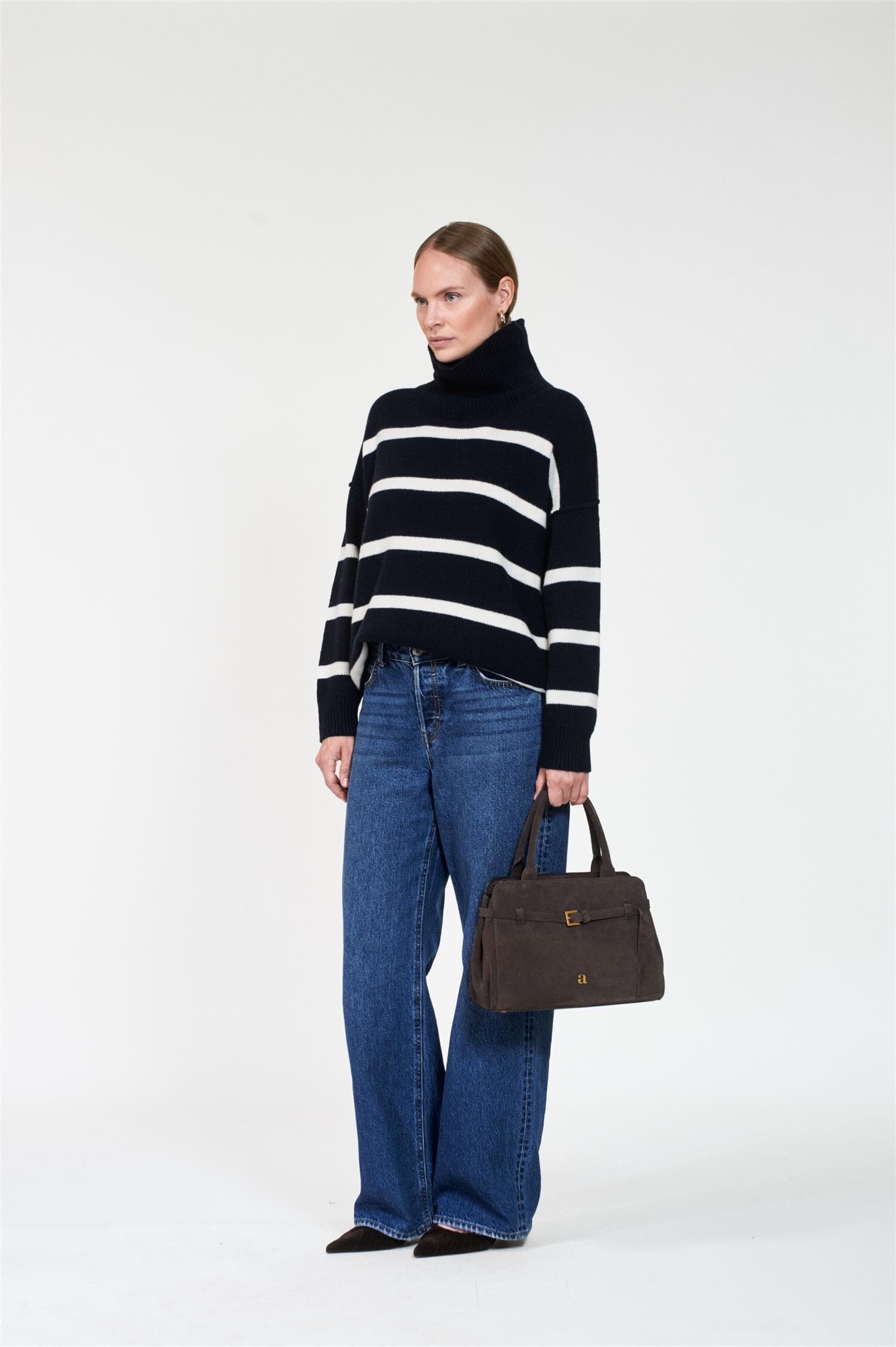 ArnieSays: CECE Stripe DK Navy/Offwhite Genser