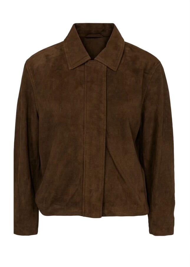 Clermonte Chloe Suede Jacket Brown Ytterplagg