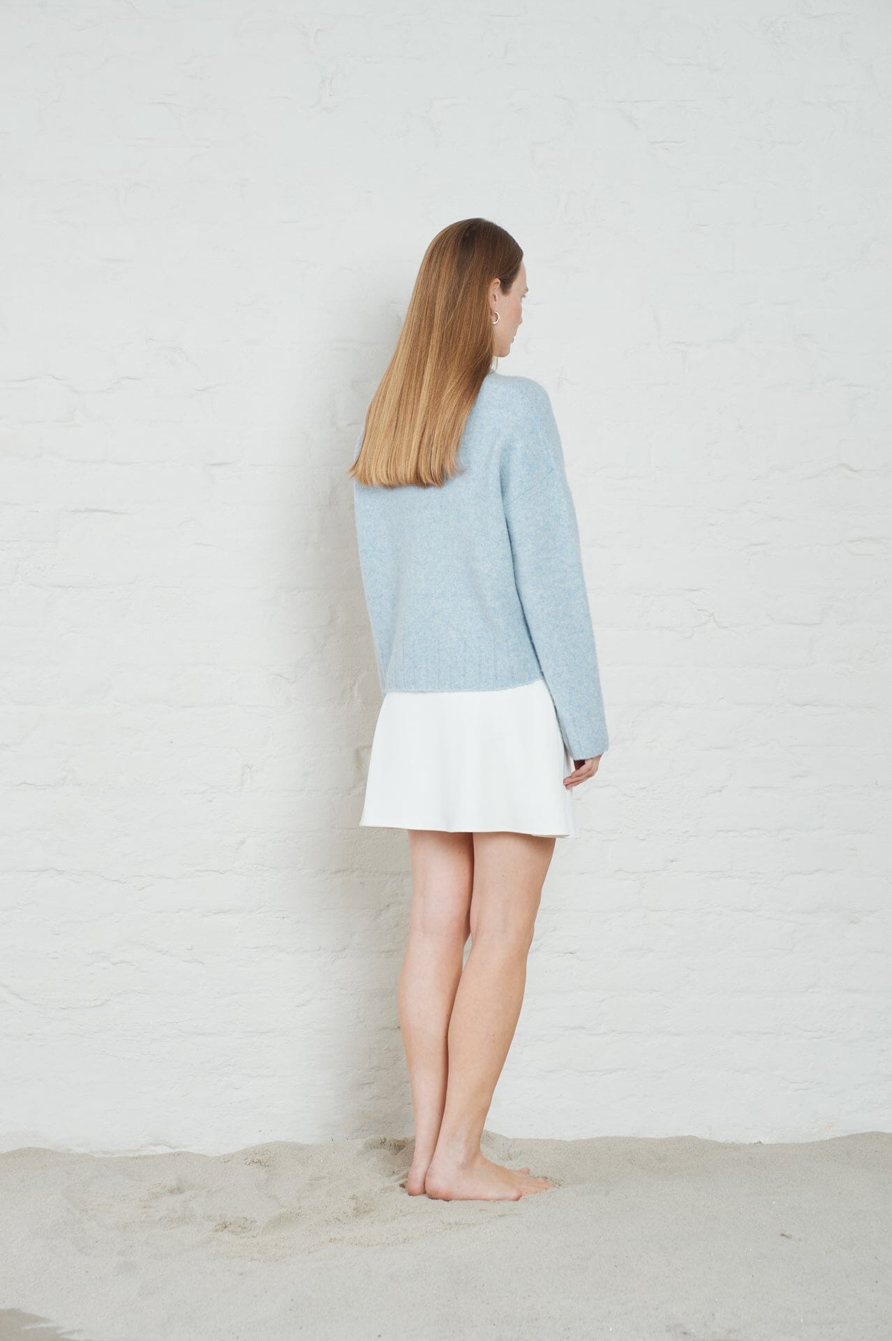 ArnieSays: Ellie Lt Blue Melange Genser