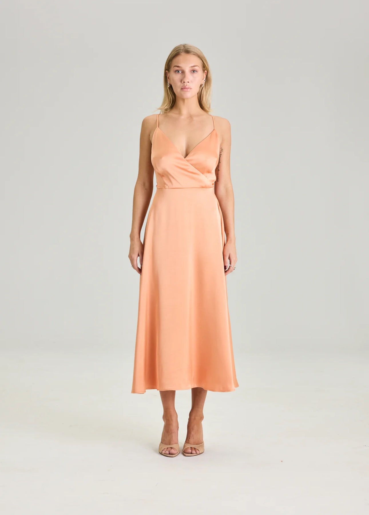 Bow dress Burned Orange