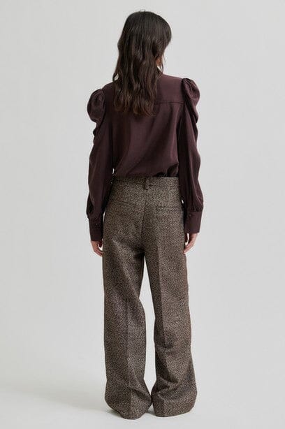 Second Female Samanta Shirt Chocolate Plum Skjorte