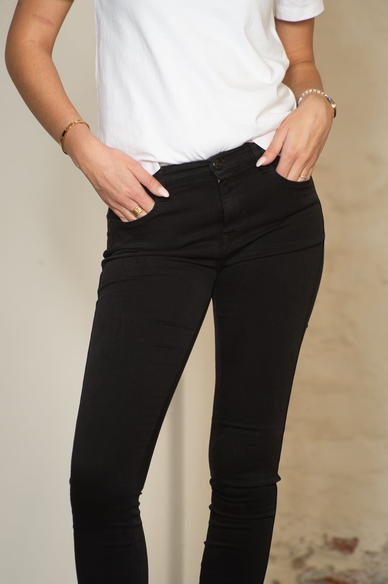 Replay Dame Stella Black Bukse