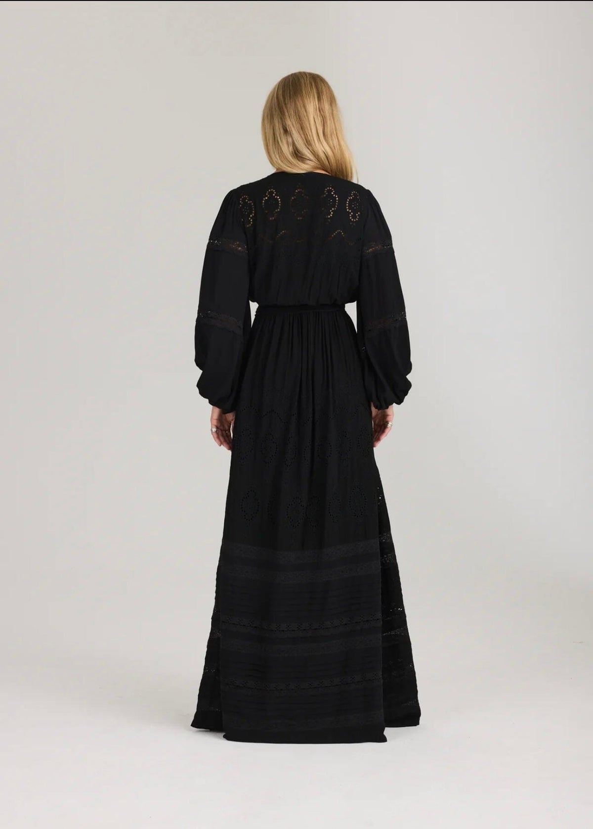 RAVN RAVN Lita Maxi Dress Black Kjole