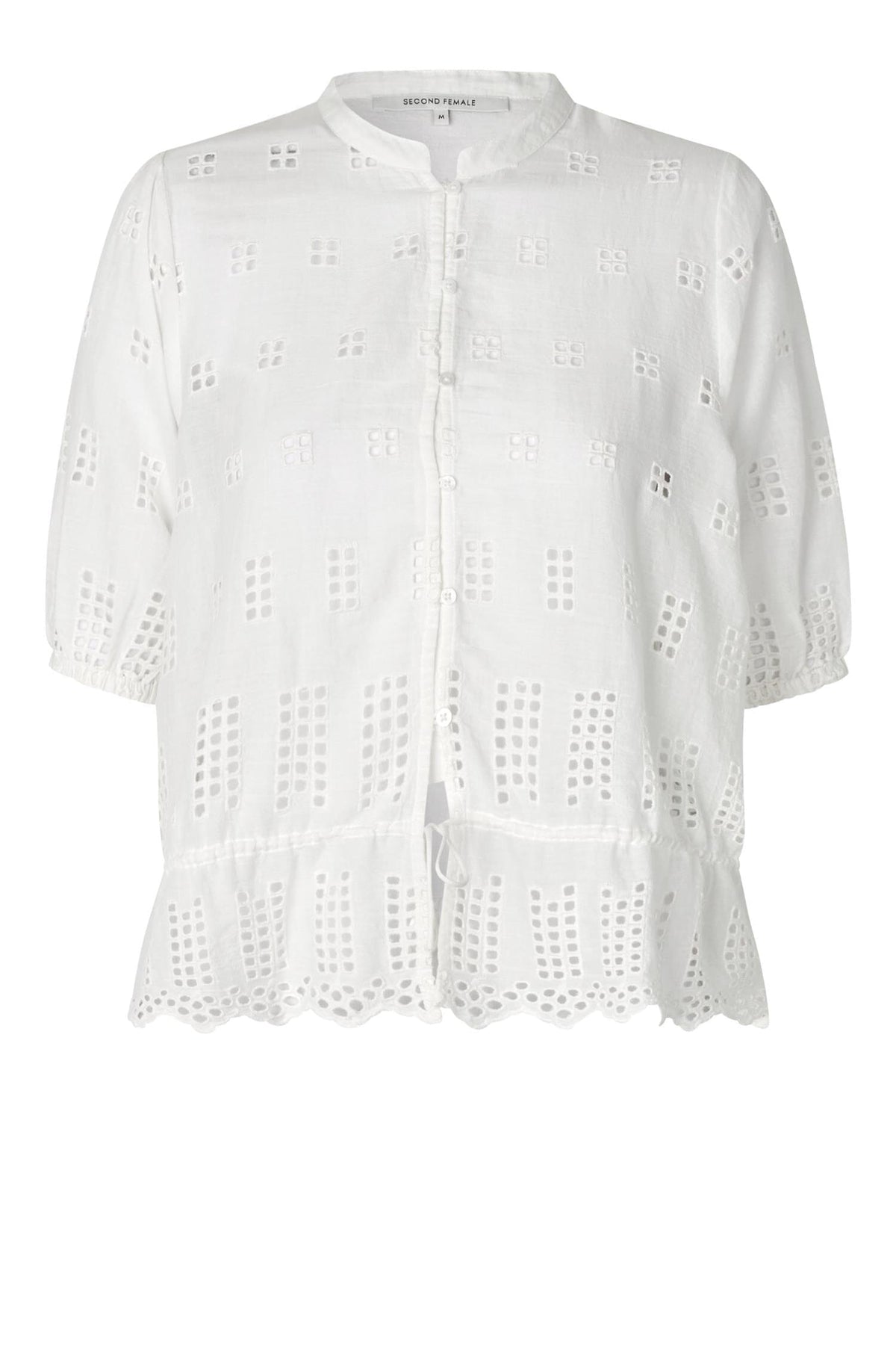 Second Female Elenore Shirt White Alyssum Skjorte