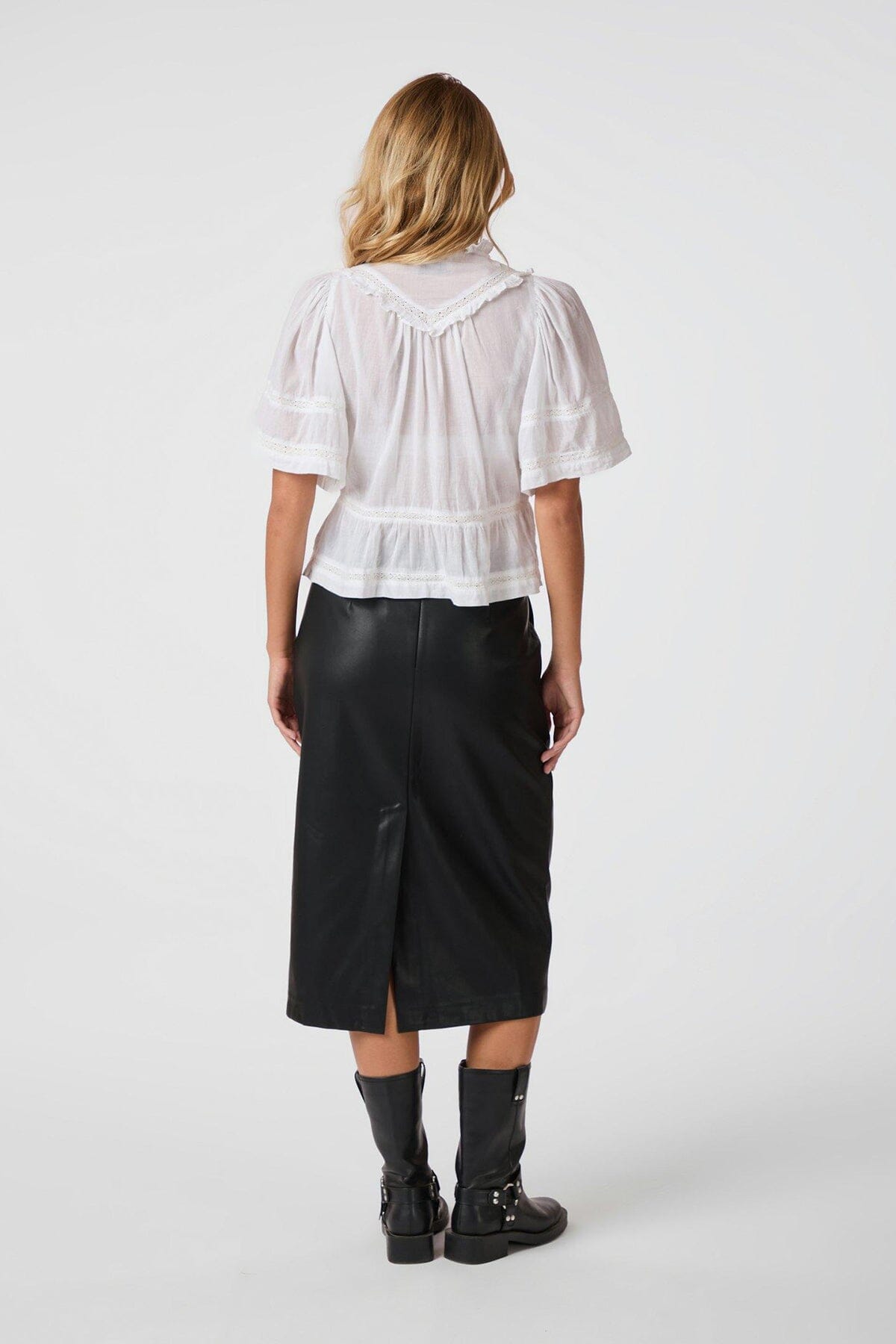 Neo Noir Evienne S Voile Top White Topp