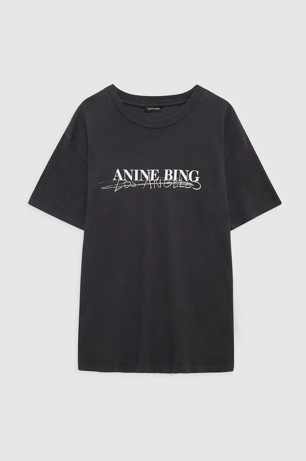 Anine Bing Walker Tee Doodle Vintage Black T-shirt