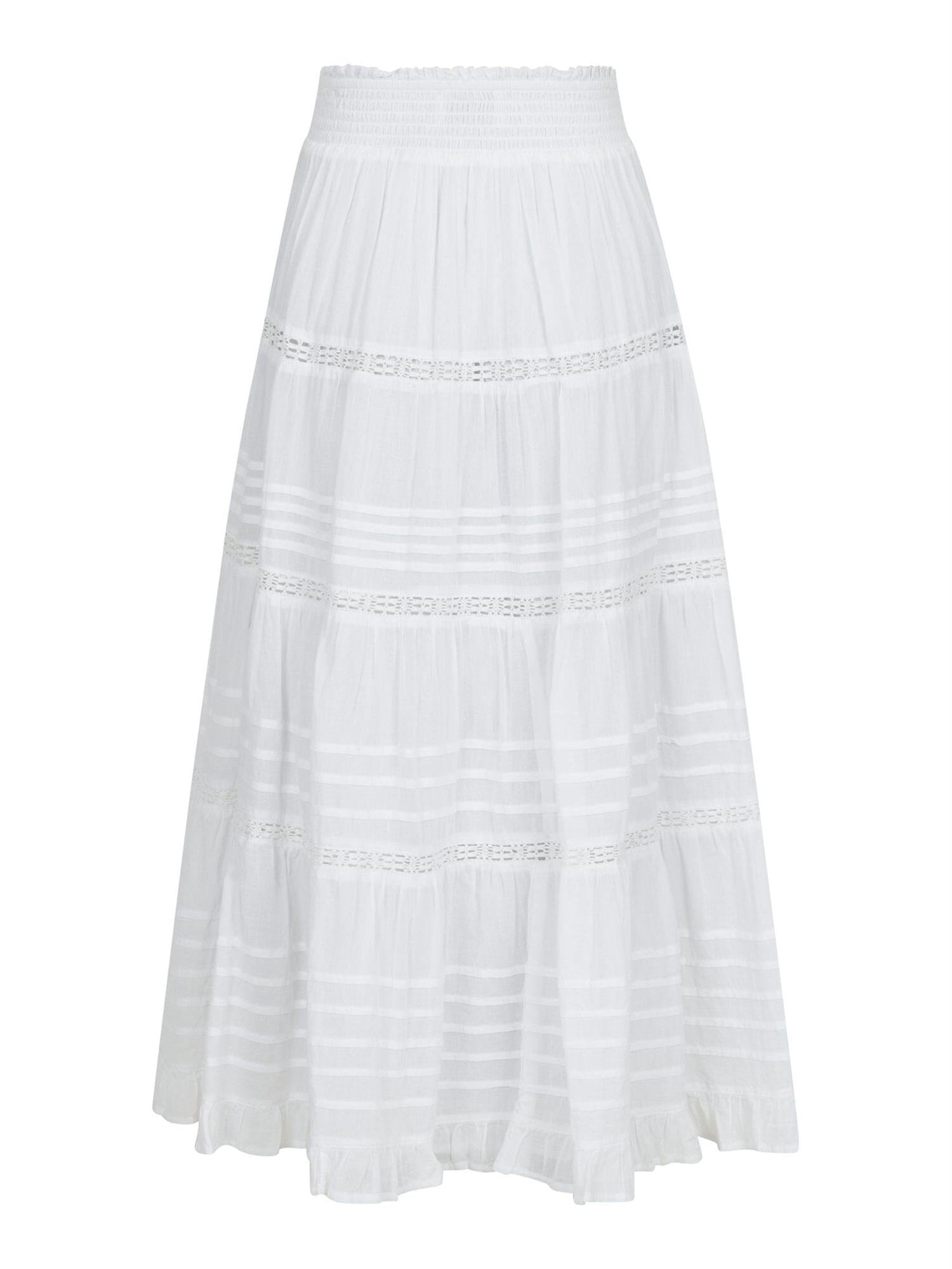 Neo Noir Felicia S Voile Skirt White Skjørt