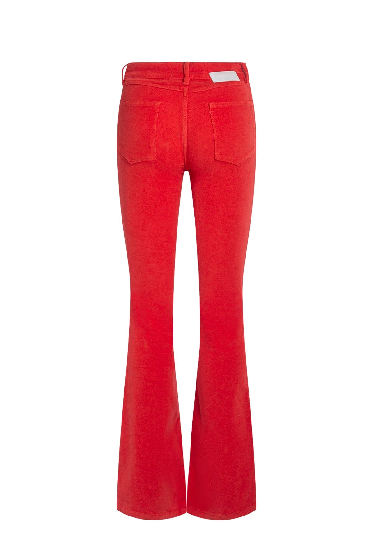 Paragon High Rise Flared Cord Blush Red Bukse