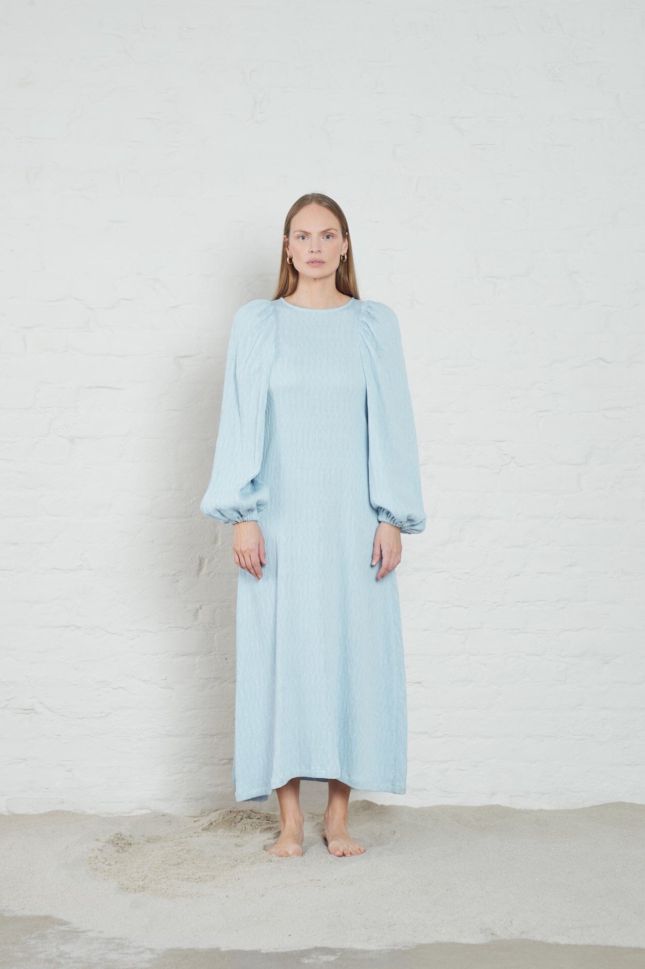 ArnieSays: Carolina Crinkled Lt Blue Kjole