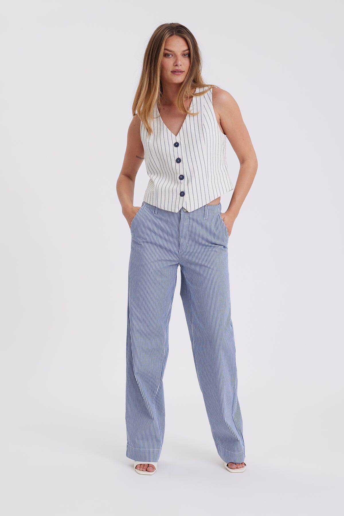 Five Units EricaFV 825 Blue Stripe Bukse