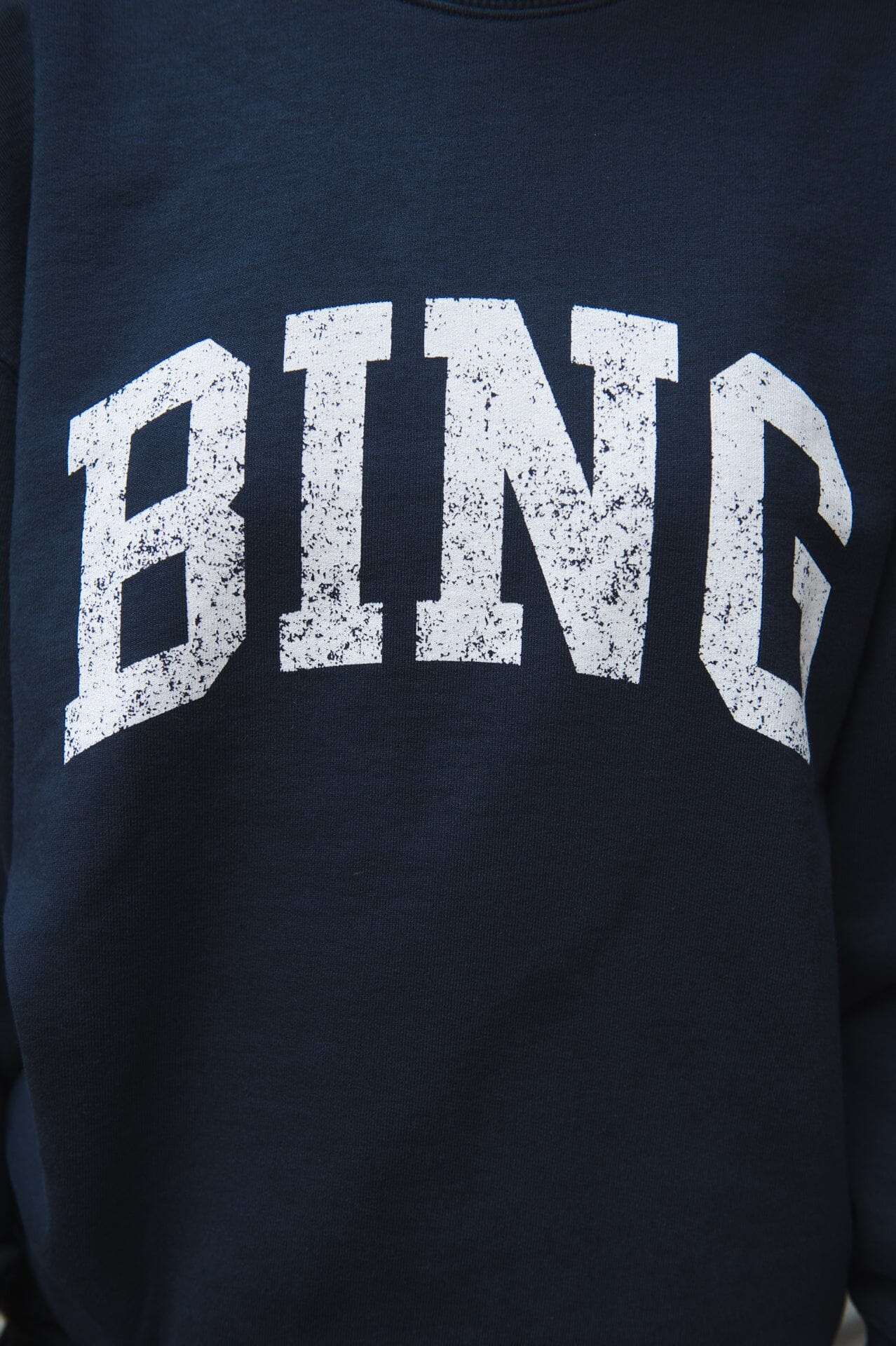 Anine Bing Bradie Sweatshirt Bing Navy Genser