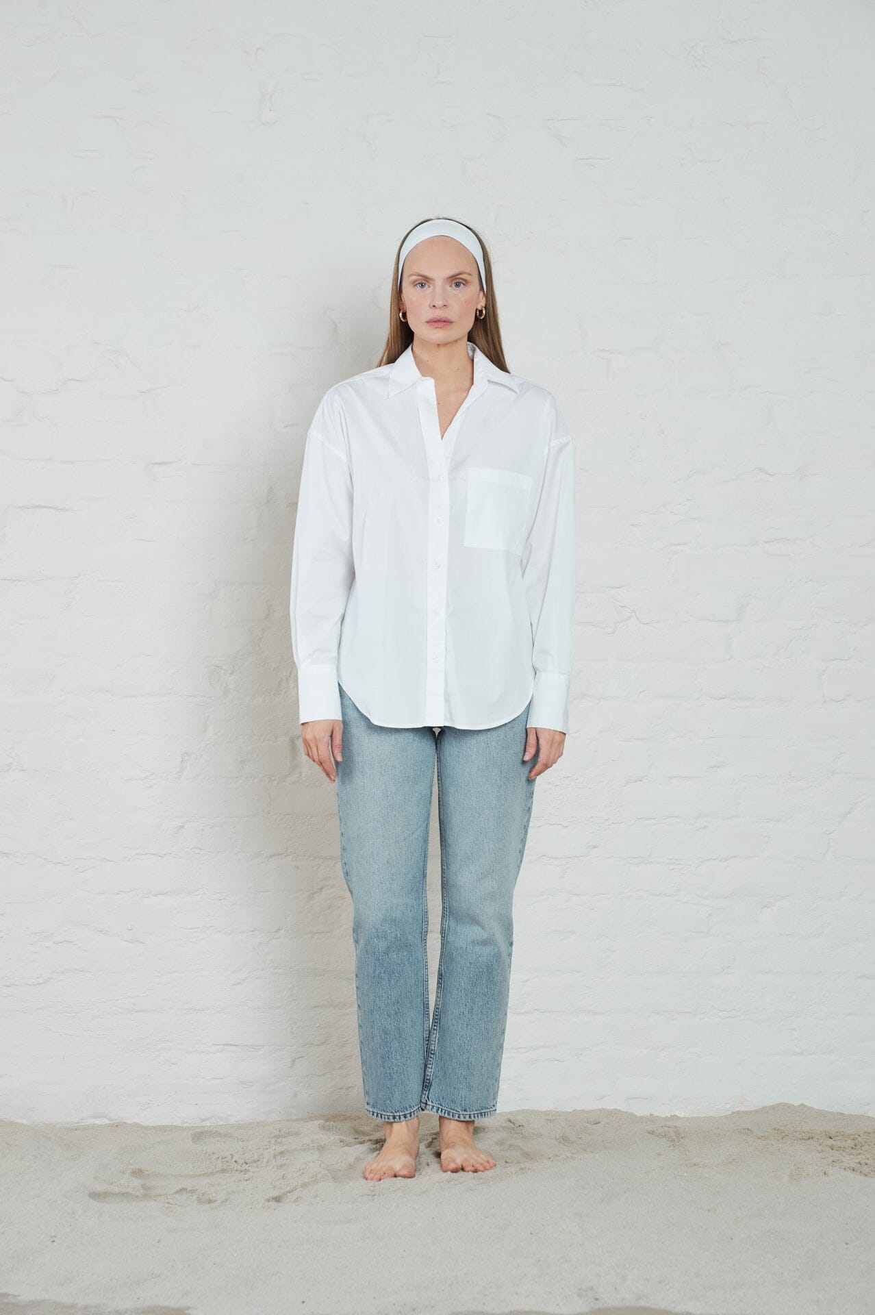 ArnieSays: Allen Poplin White Skjorte