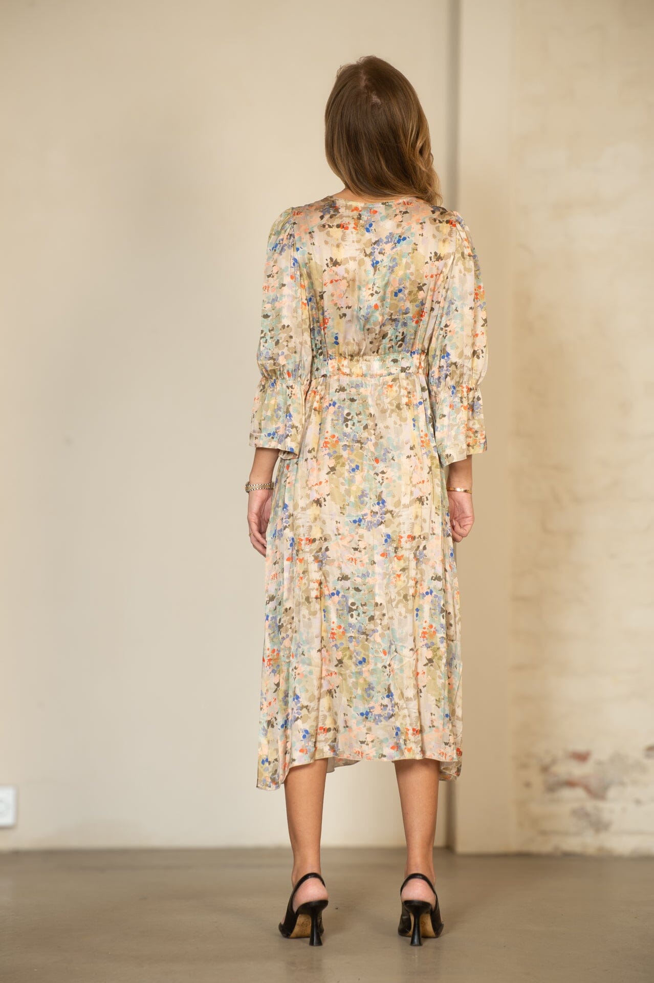MAJA ROOS Granada Ikat Grey Kjole