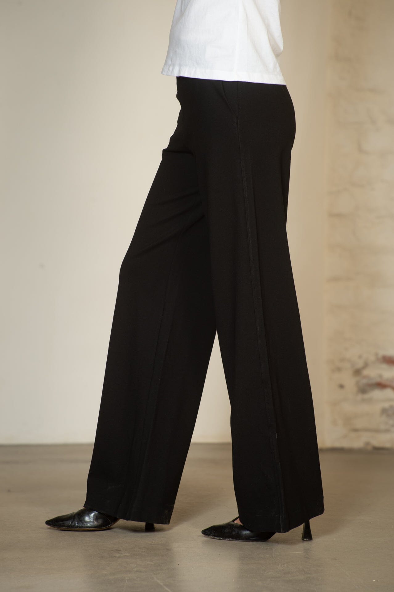 Residus Leia Wide Pants Black Bukse
