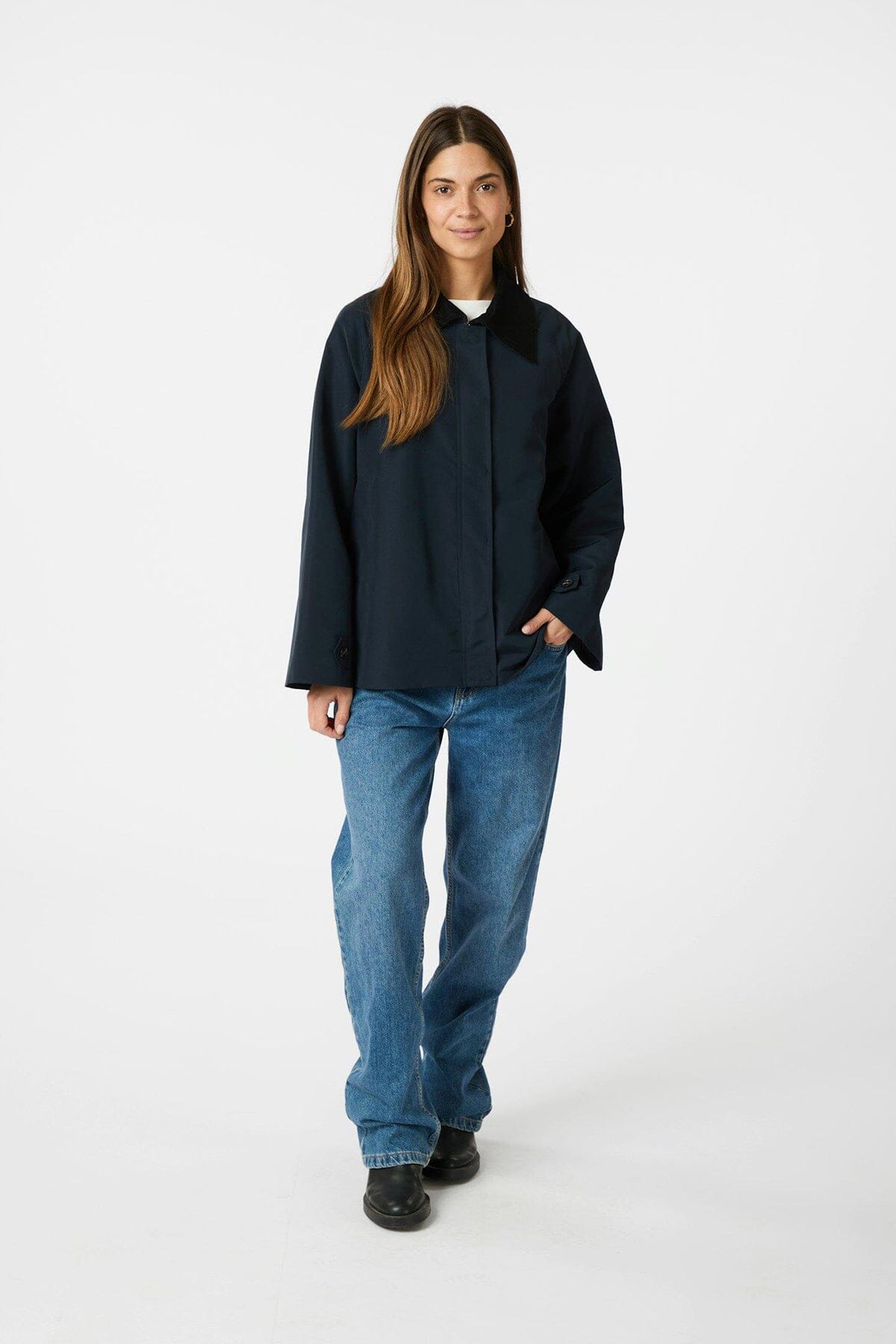 Neo Noir Gatbi Clean Jacket Navy Ytterplagg