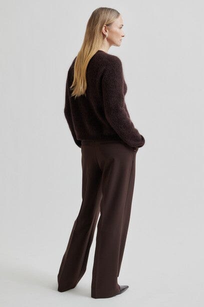 Second Female Fique Classic Trousers Chocolate Plum Bukse