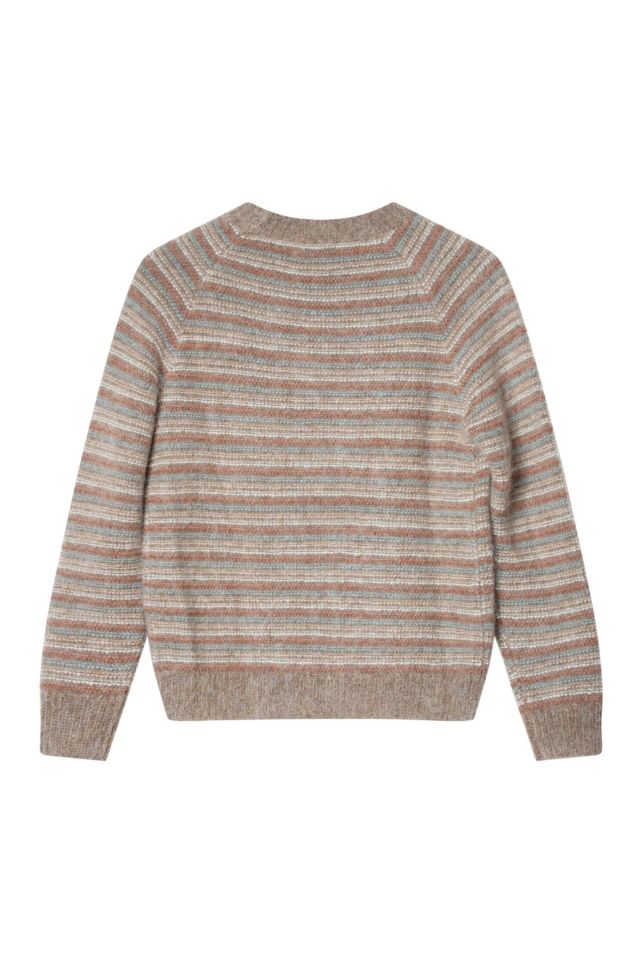 ArnieSays: Maddox Stripe Brown Melange Combo Genser