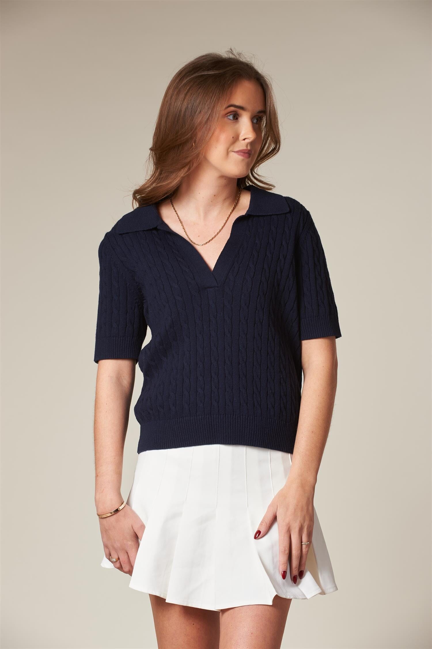 ArnieSays: CLEMENT Cable Dk Navy Genser