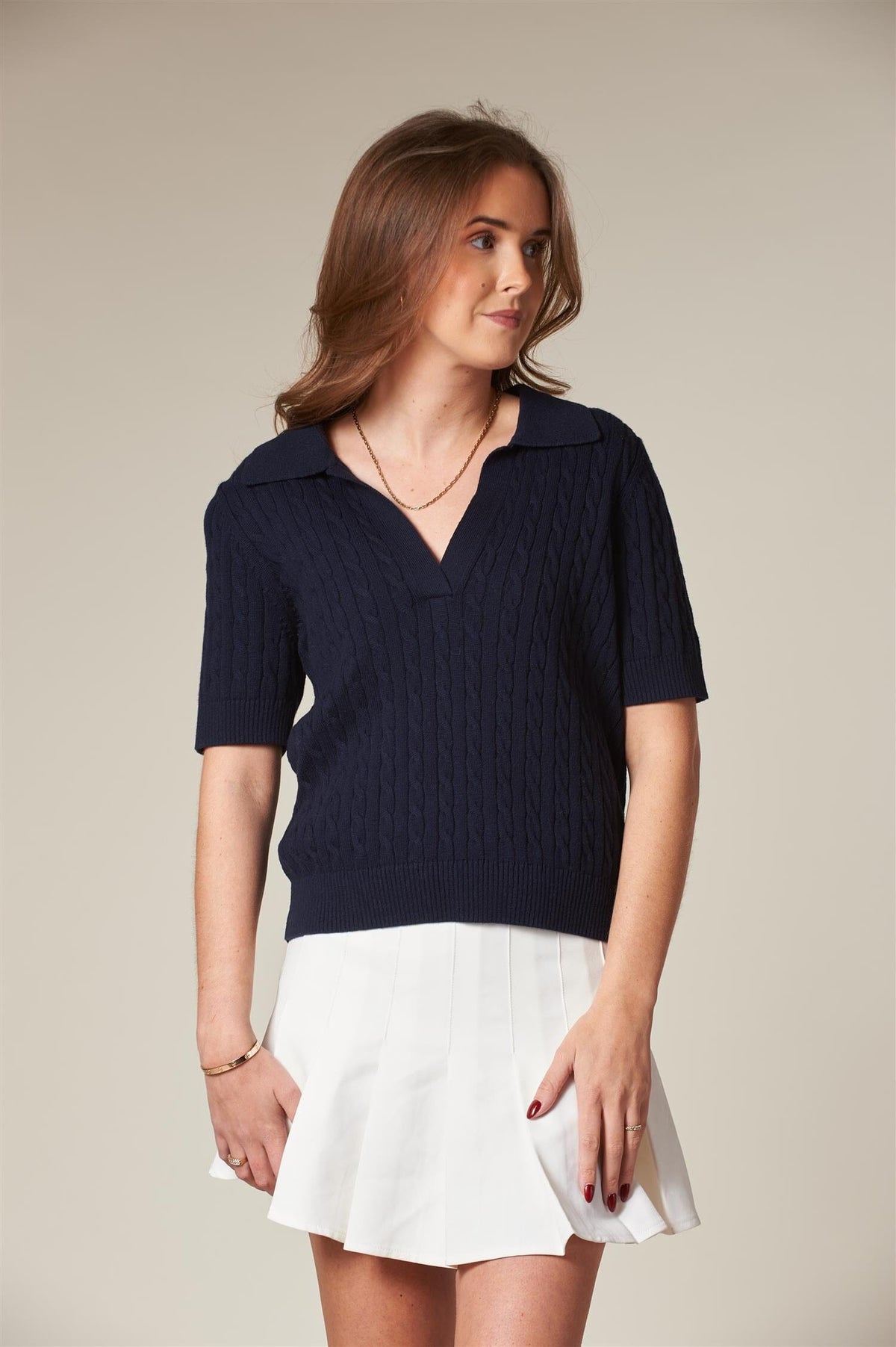 ArnieSays: CLEMENT Cable Dk Navy Genser