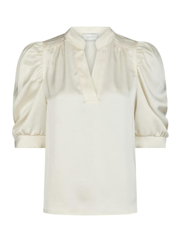 Neo Noir Roella Heavy Sateen Blouse Pearl Bluse