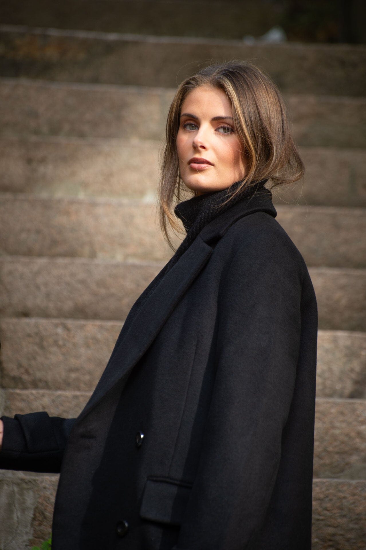 Clermonte Amanda Wool Coat Black Ytterplagg